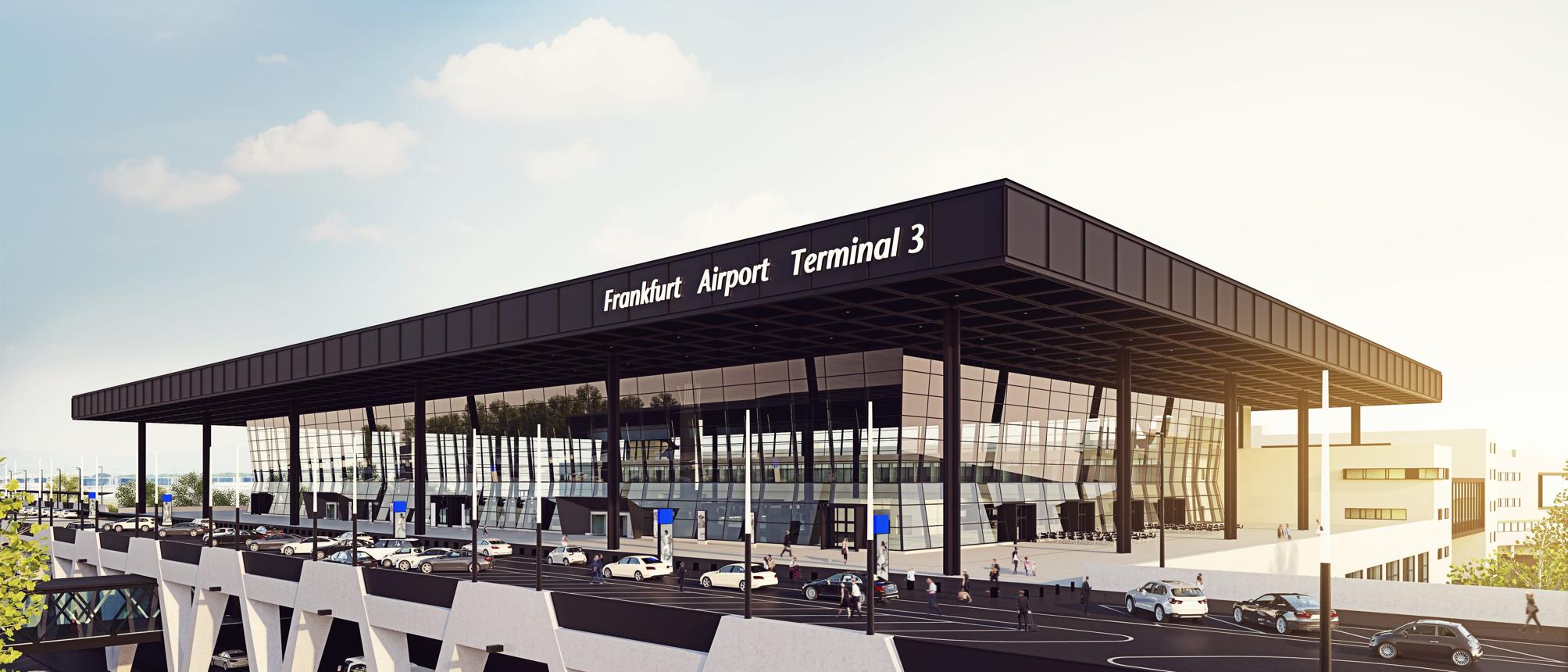 Terminal 3 am Flughafen Frankfurt